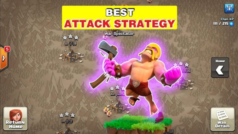 ﻿Best attacking strategies in clan wars.